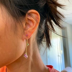 Whimsical Swarovski drop earrings